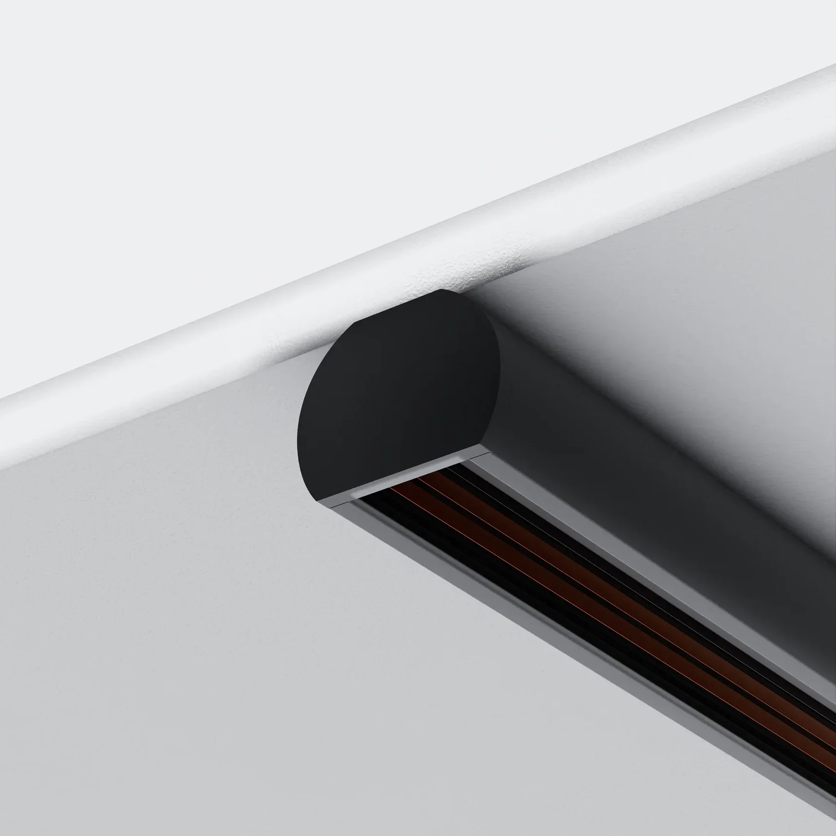 Заглушки для круглого низкопрофильного шинопровода Exility 2шт., TRAM034EC-R-41B