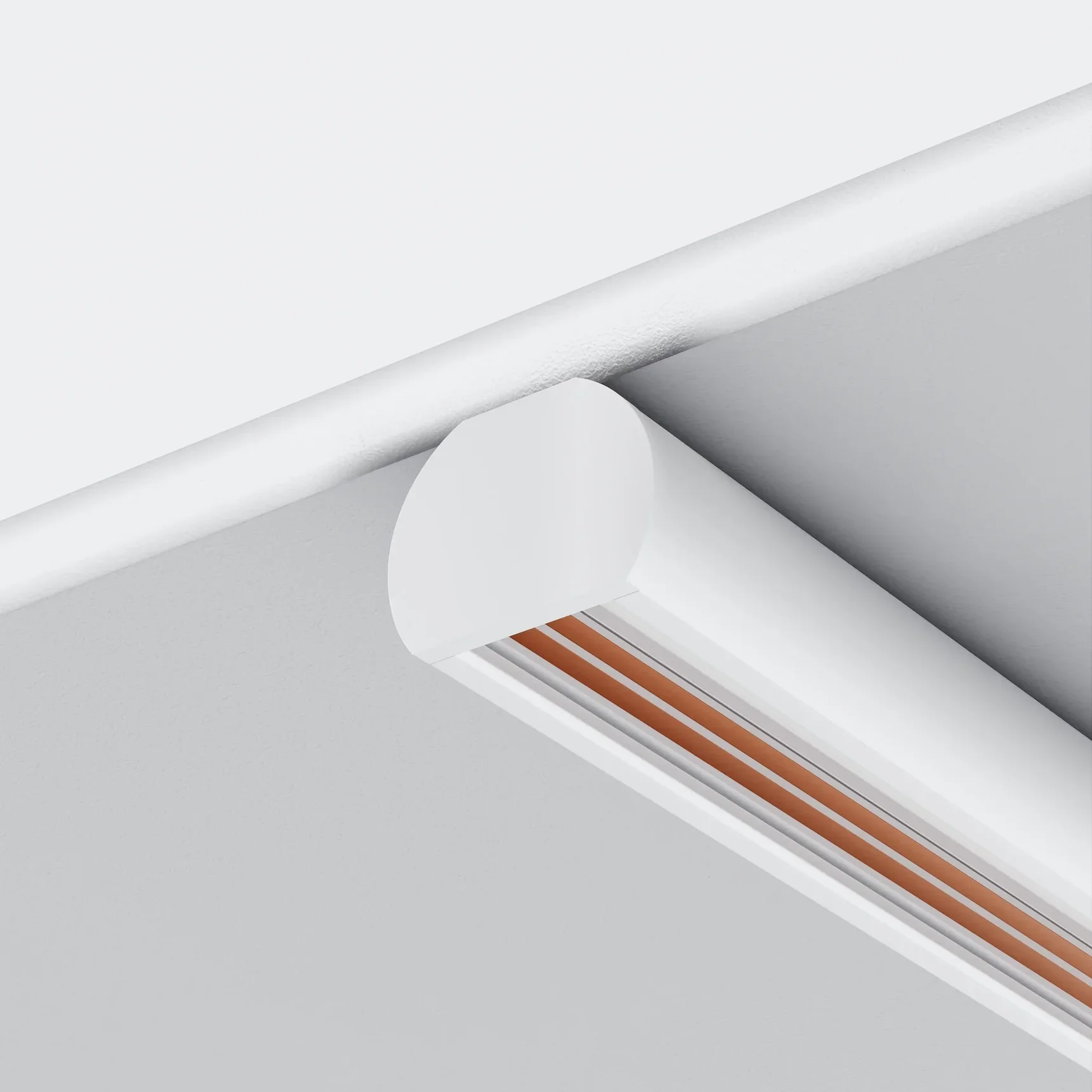 Заглушки для круглого низкопрофильного шинопровода Exility 2шт, TRAM034EC-R-41W