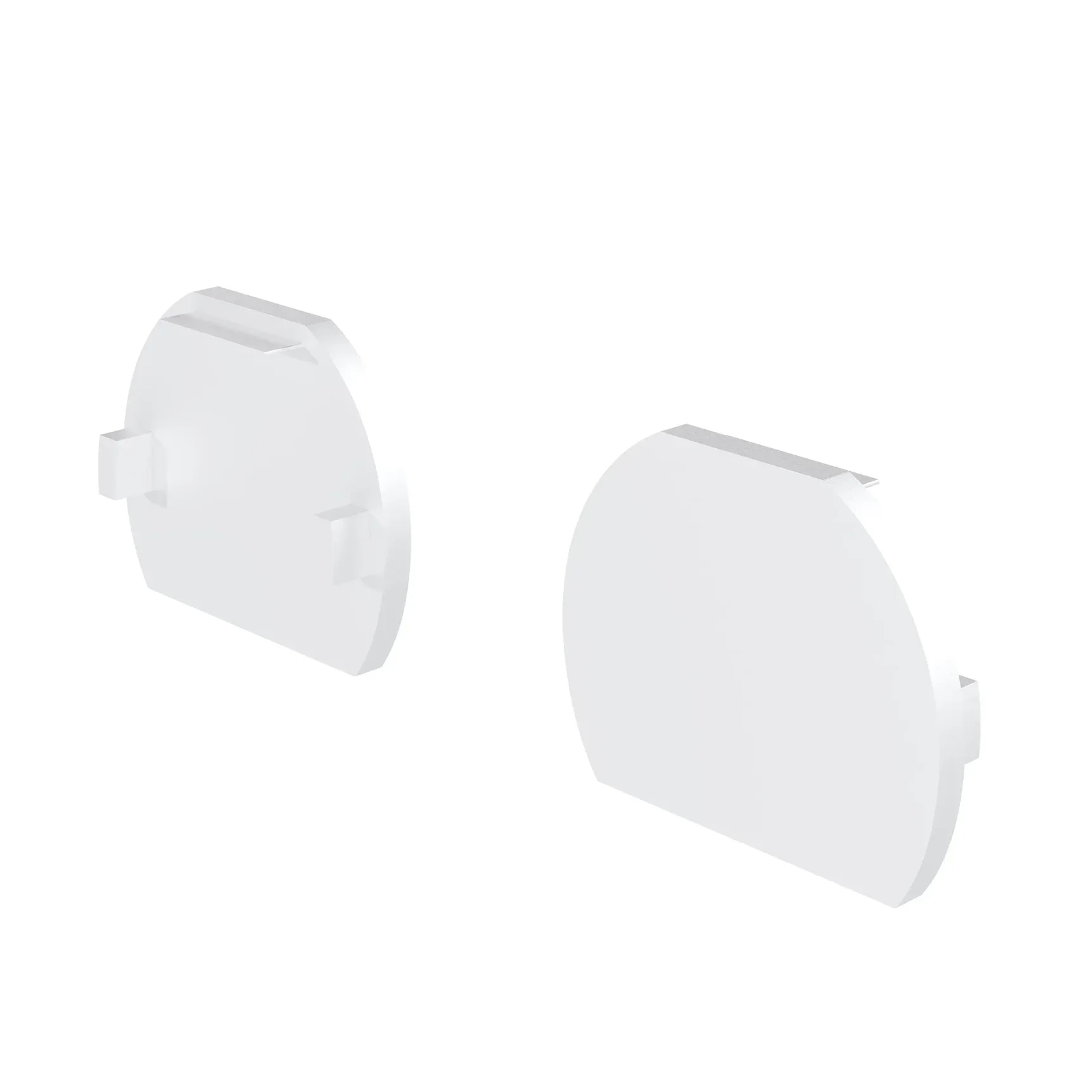 Заглушки для круглого низкопрофильного шинопровода Exility 2шт, TRAM034EC-R-41W