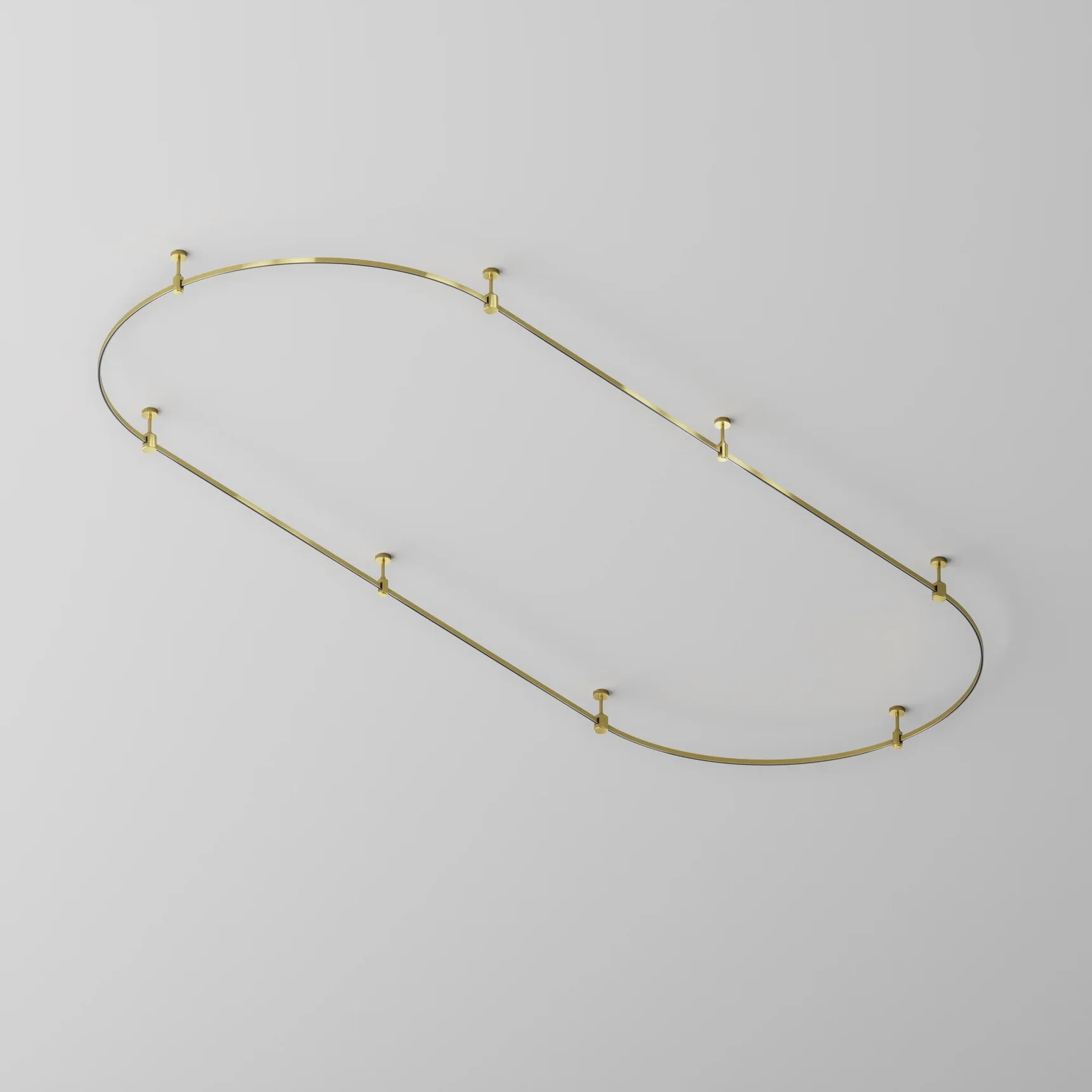 Шинопровод круглый из полукругов 1200мм Flarity латунь, TRX154-2SR-D1200-BS