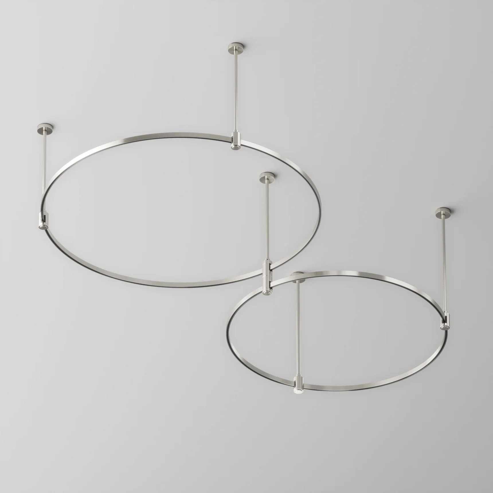 Шинопровод круглый 800 мм Flarity платина, TRX154-R-D800-PT