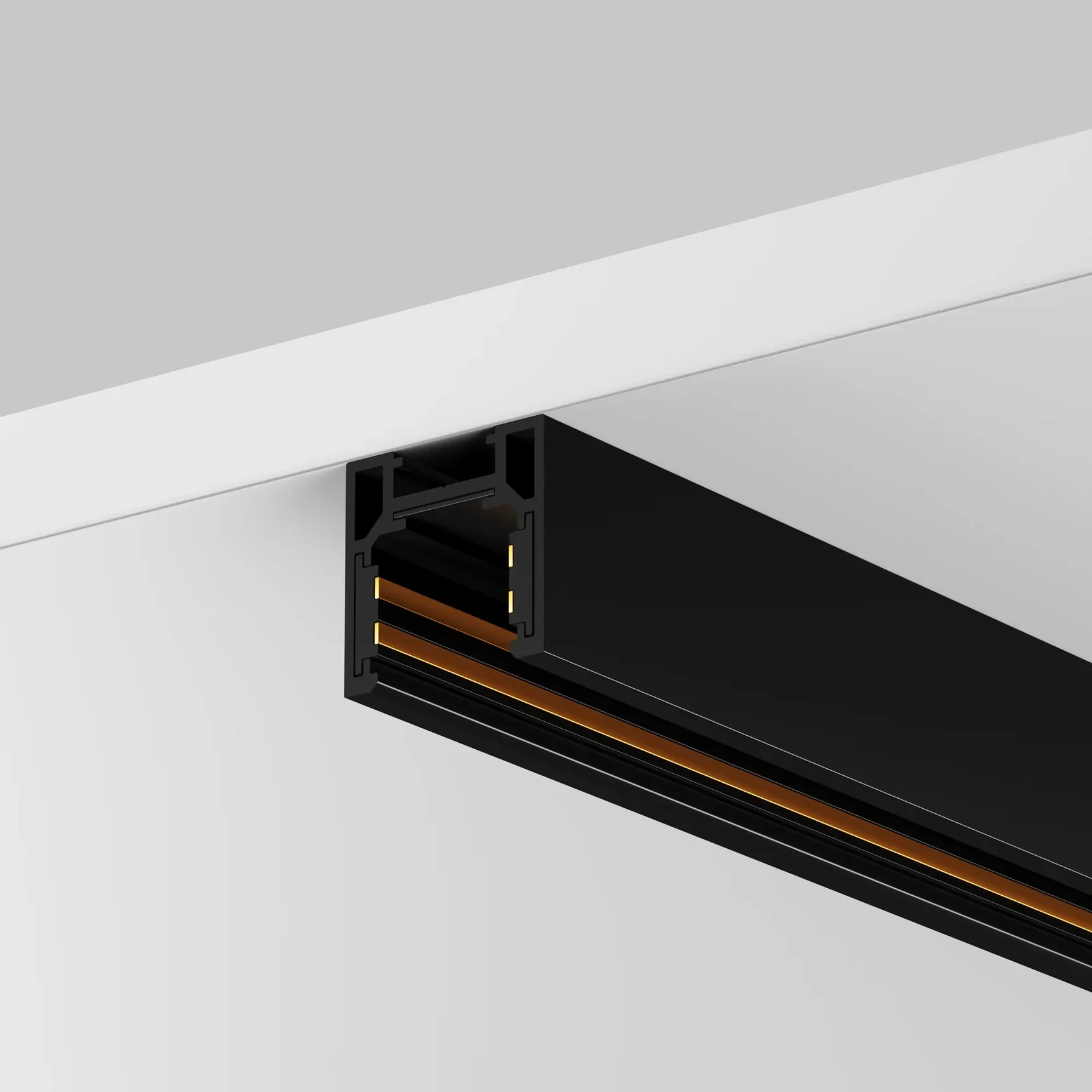 Шинопровод 2м Exility низкопрофильный накладной, черный, TRXMN034-412B