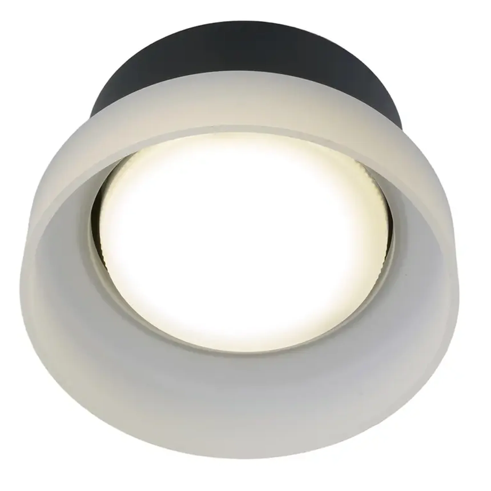 Светильник потолочный Feron HL460 Barrel OPAL 12W, 230V, GX53, черный