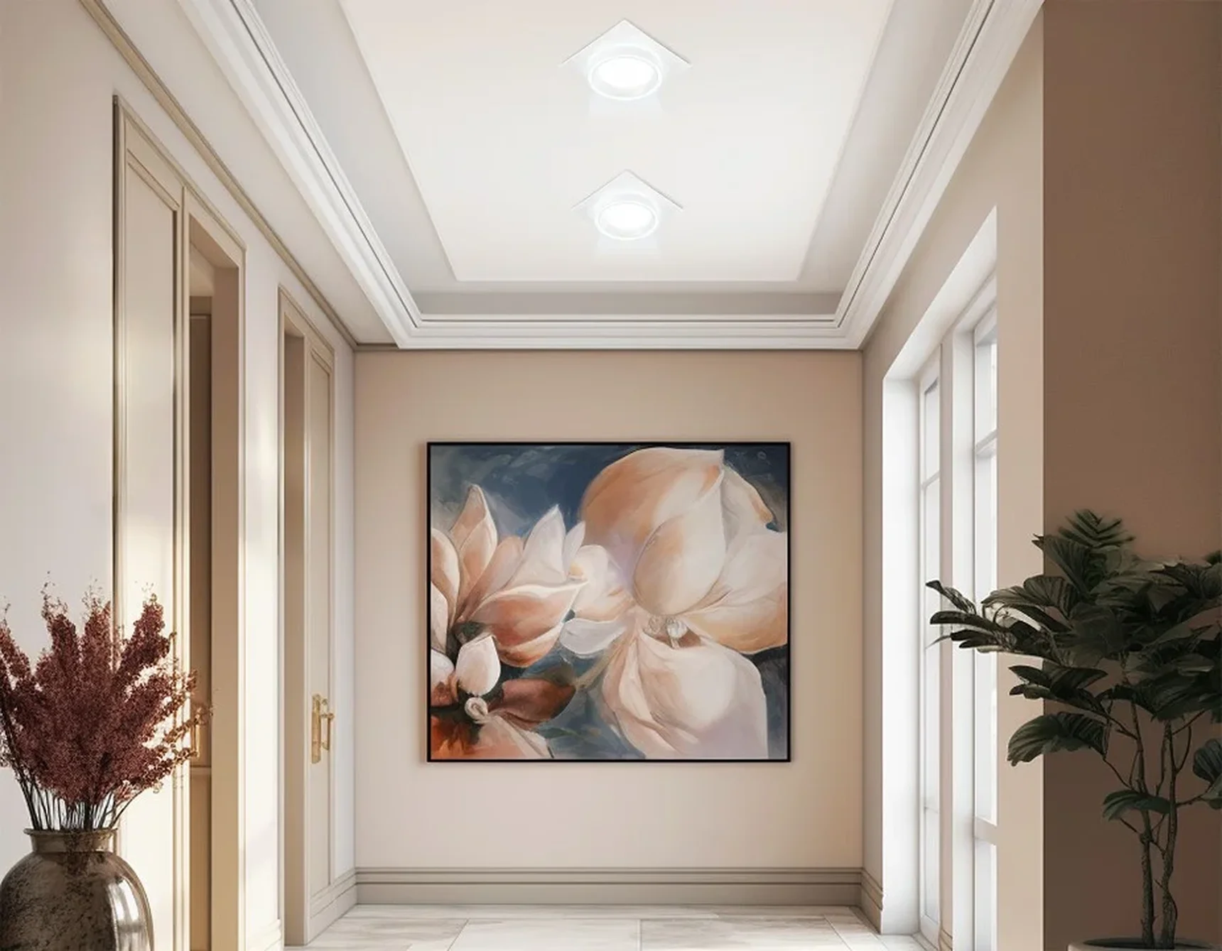 Светильник встраиваемый со сменной лампой GX70 TU5220 WH белый IP20 GX70 D150*150*52