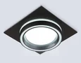 Светильник встраиваемый со сменной лампой GX70 TU5230 BK черный IP20 GX70 D150*150*52