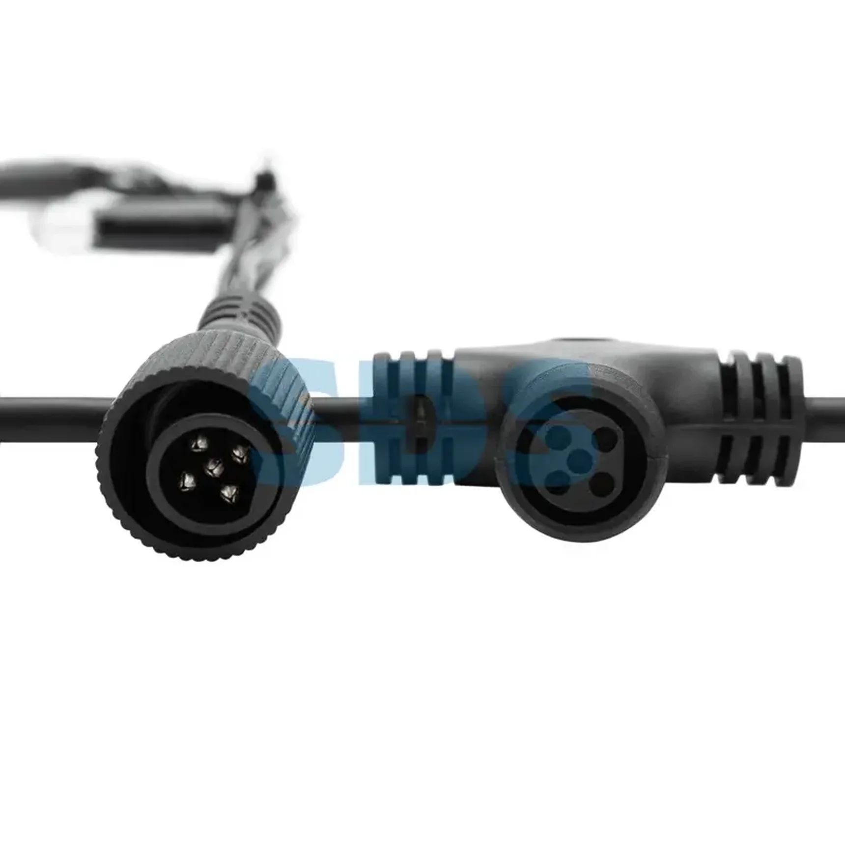 Гирлянда Светодиодный Дождь 2х6м, эффект водопада, черный провод, 230 В, диоды СИНИЕ, 1520 LED