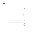 Светильник SP-QUADRO-S600x600-60W Warm3000 (BK, 120 deg, 230V) (Arlight, IP40 Металл, 3 года)