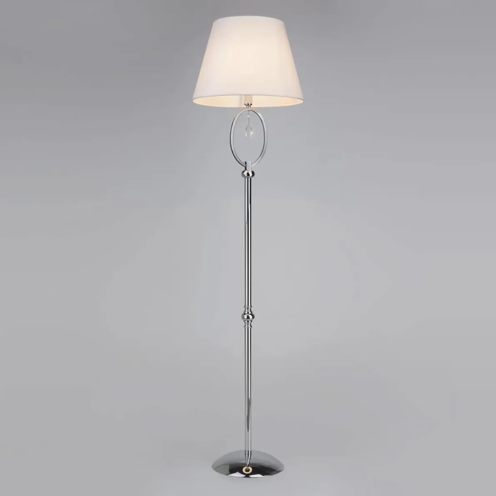 Торшер Eurosvet 01056/1 хром/прозрачный хрусталь Strotskis