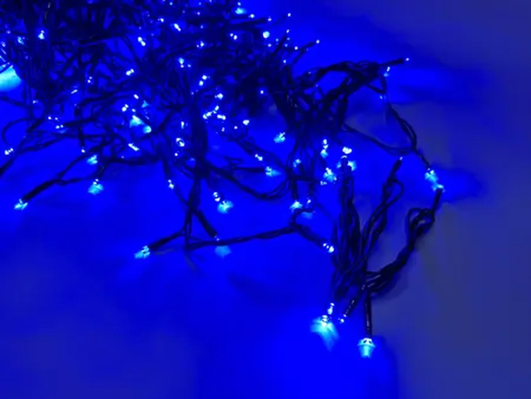 LED-PLS-200*5-20M*5-24V-B/BL-F(B) Flash LED гирлянда Спайдер 5*20м 24V, синие LED/черный провод