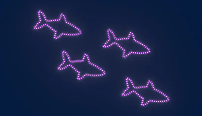 Светодиодная консоль Rich LED на металлокаркасе, рыбы, 220 В, RL-KN-S-01-17