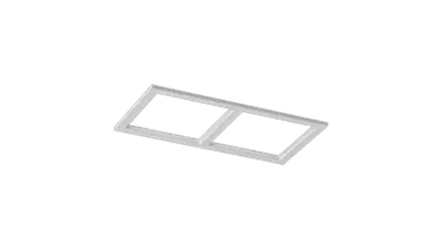Рамка двойная для серии COMBO 3, квадратная, белая, COMBO-3S2-WH
