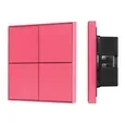 INTELLIGENT ARLIGHT Кнопочная панель KNX-304-23-IN Rose Red (BUS, Frame) (IARL, IP20 Металл, 2 года)