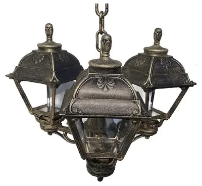 Подвесной уличный светильник (ЛЮСТРА) FUMAGALLI SICHEM/CEFA 3L U23.120.S30.BXE27