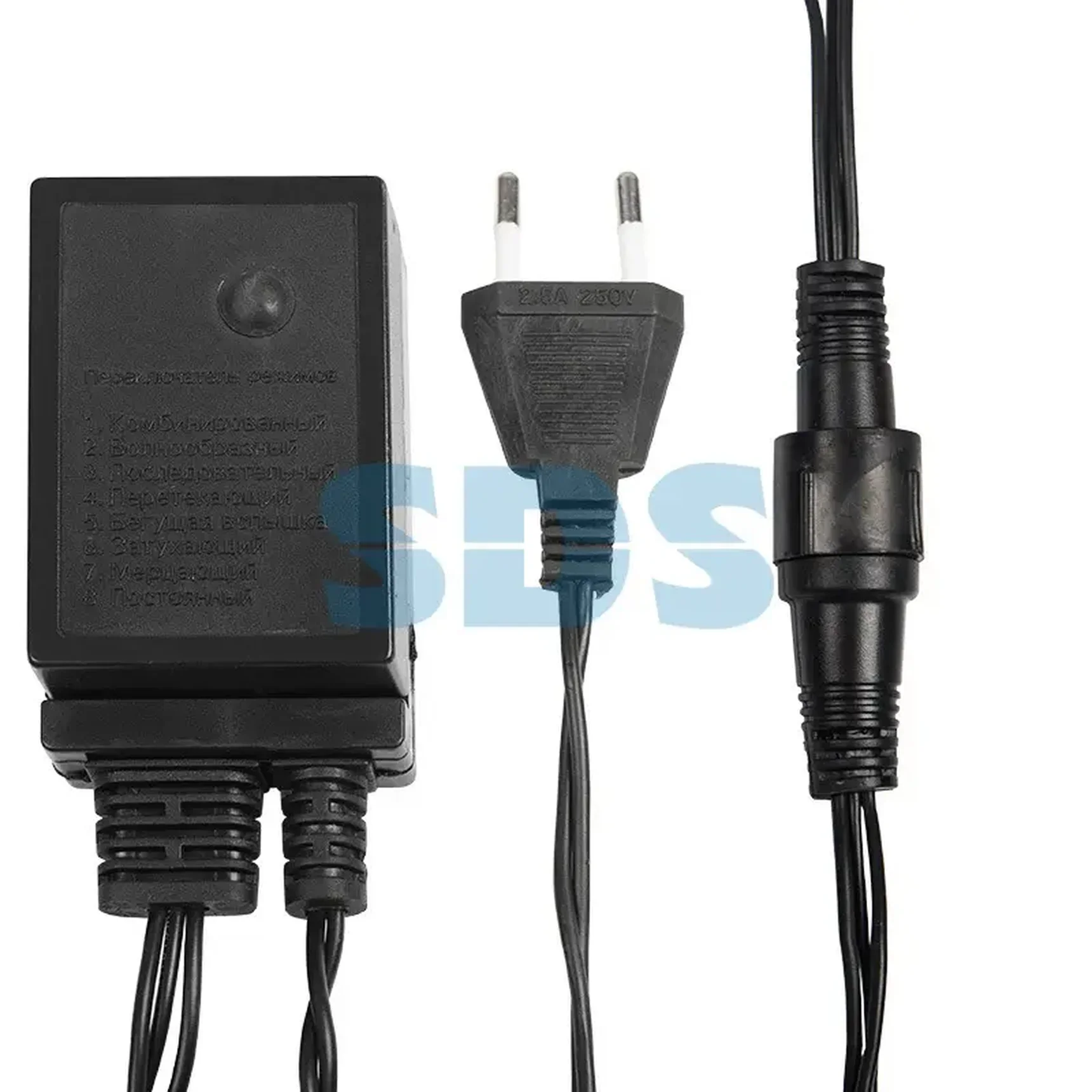 Гирлянда Твинкл Лайт 10 м, черный ПВХ, 100 диодов, цвет синий