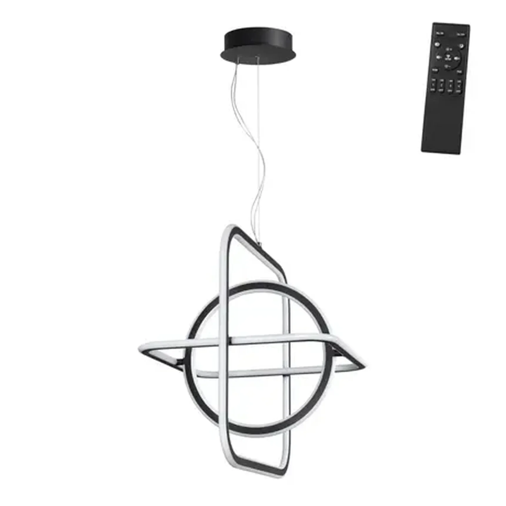 359179 OVER NT23 162 черный Светильник подвесной диммируемый, в комплекте пульт ДУ IP20 LED 4000К 179W 220V ONDO