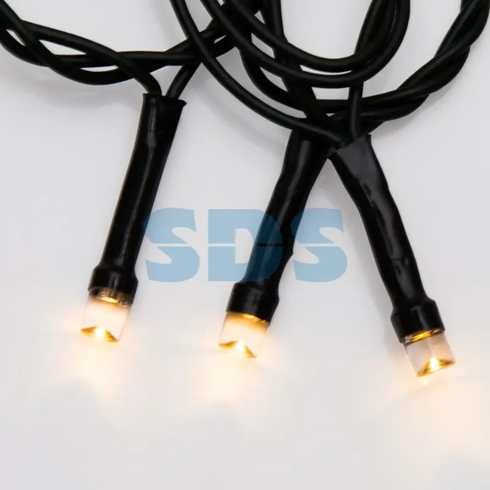 Гирлянда Твинкл Лайт 10 м, темно-зеленый ПВХ, 80 LED, цвет ТЕПЛЫЙ БЕЛЫЙ