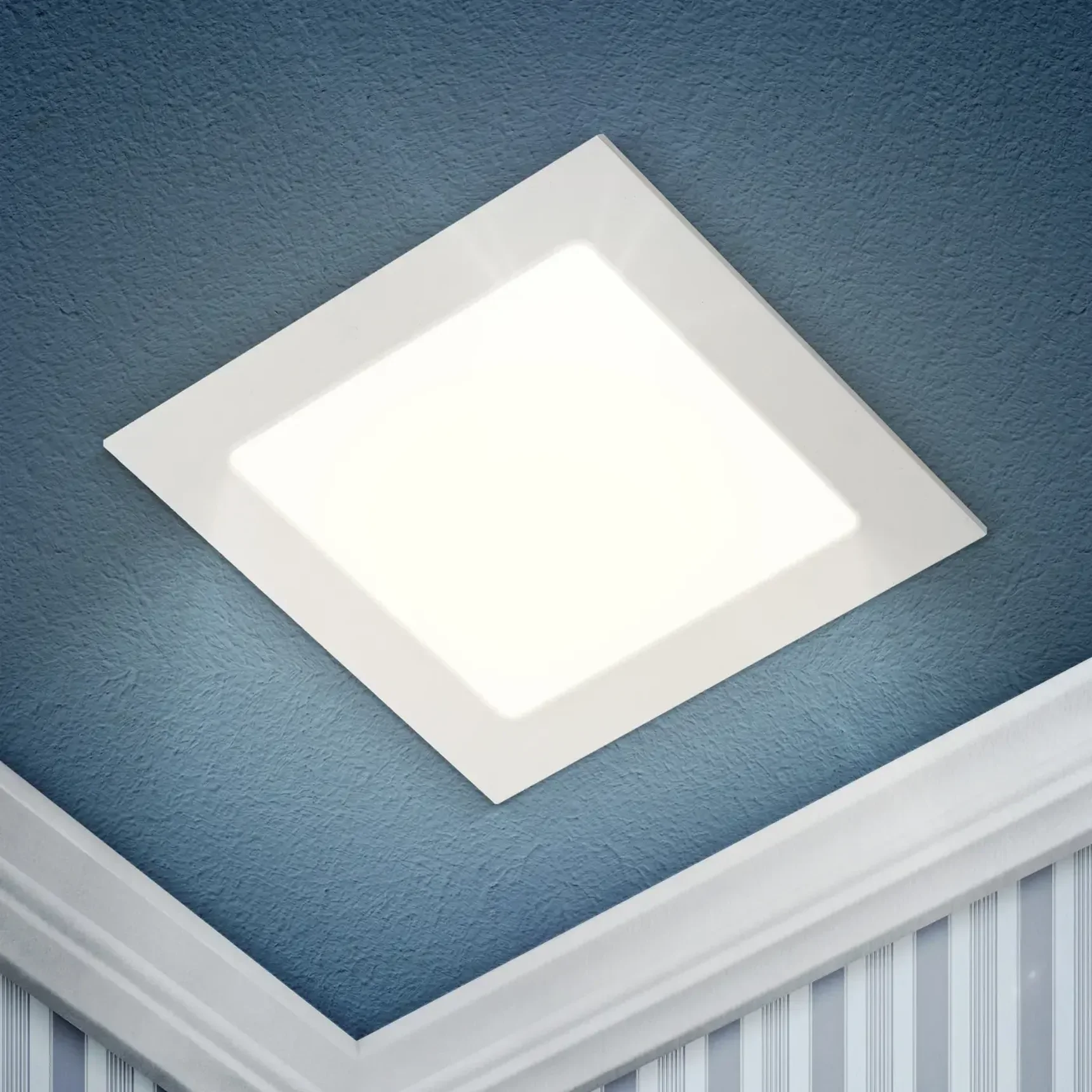 LED 2-24-4K Светильник ЭРА светодиодный квадратный LED 24W 220V 4000K