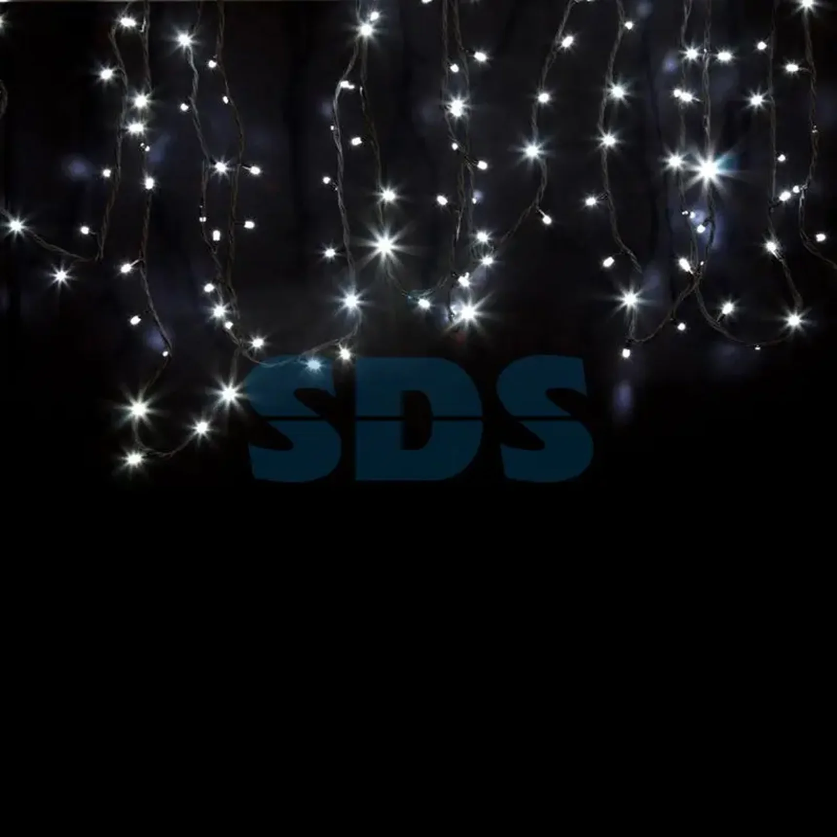 Гирлянда модульная  Дюраплей LED  20м  200 LED  черный каучук Белая