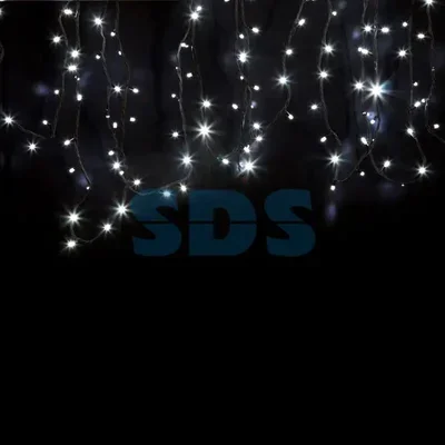 Гирлянда модульная Дюраплей LED 20м 200 LED черный каучук Белая