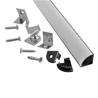 Профиль General GAL-GLS-1000-16-16-B, 522720, угловой, черный