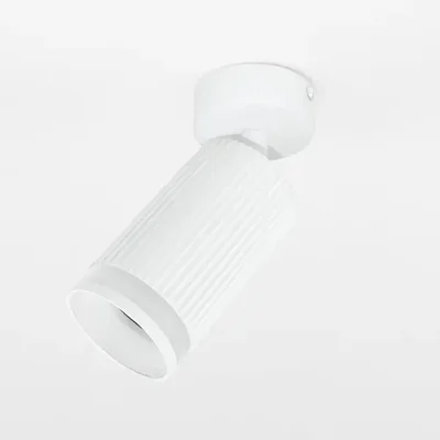 Спот на основании GWL-GU10-M-IP20 Одинарный Белый с Боковым рассеивателем Полосы