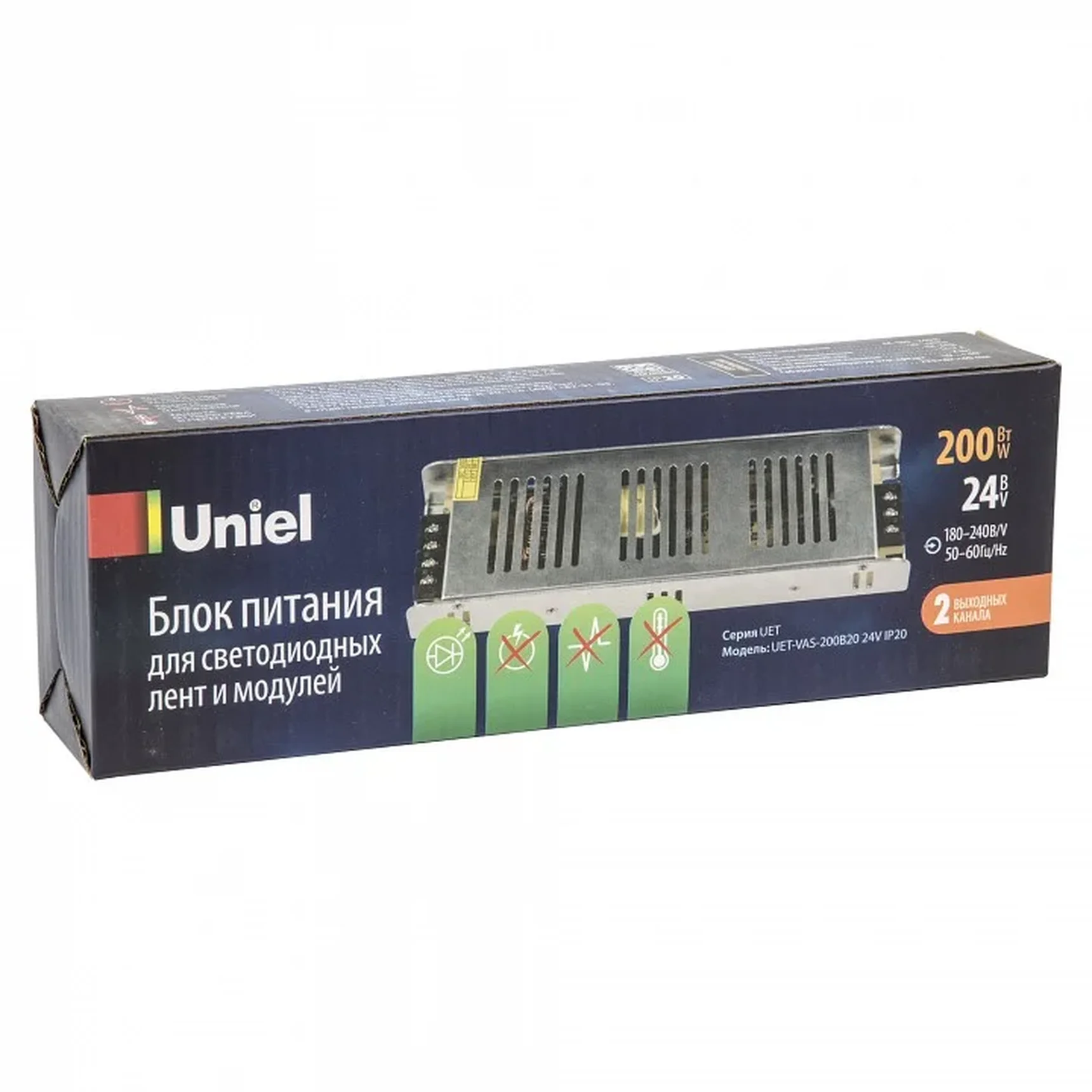UET-VAS-200B20 24V IP20 Блок питания, 200Вт.