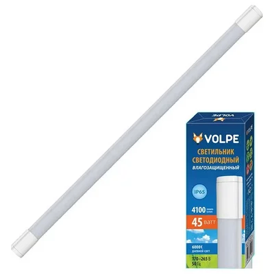 ULT-Q218 45W/NW IP65 WHITE Светильник светодиодный влагозащищенный накладной. Белый свет (4000K). Корпус белый. ТМ Volpe.