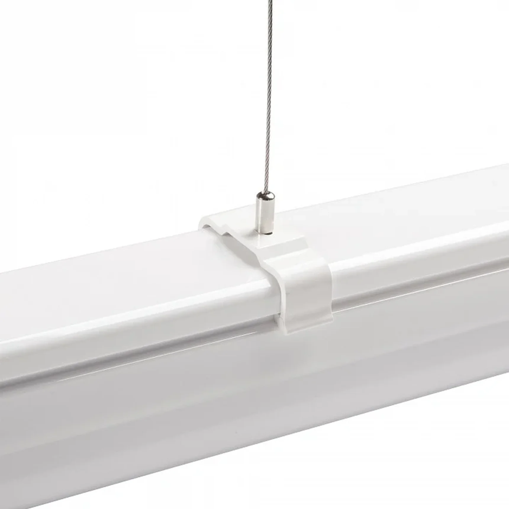 ULO-K20B 60W/4000K/L150 IP65 WHITE Светильник линейный светодиодный подвесной. Белый свет (4000К). 6540Лм. 1500Х76х76мм. Корпус белый.