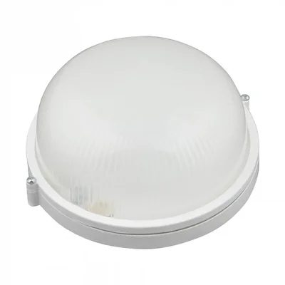 ULW-K21A 8W/6000K IP54 WHITE Светильник светодиодный влагозащищенный. Круг. Дневной белый свет (6000K). 600Лм. Диаметр 188мм. Корпус бе