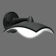 ULU-S10A-8W/4000K IP54 BLACK Светильник светодиодный уличный. Архитектурный накладной. Белый свет (4000K). Корпус черный.