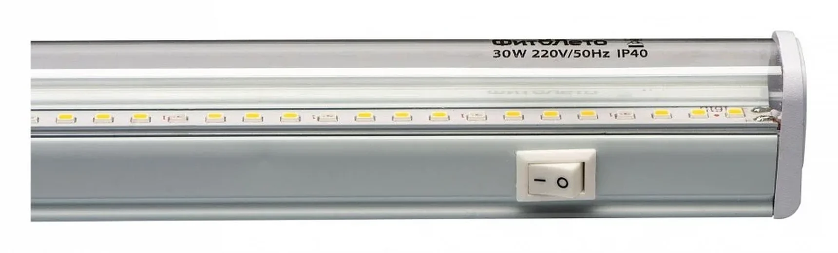 ULI-P19-30W-SPFB IP40 WHITE Светильник для растений светодиодный линейный. 1150 мм. выкл. на корпусе. Спектр для фотосинтеза.