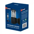 Уличный настенный светильник (UL-00006809) UUL-S11A 60W/E27 IP65 Black [Артикул: UUL-S11A 60W/E27 IP65 Black