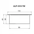 Встраиваемый светильник ULP-1010 7W/4000К IP40 GRILYATO WHITE