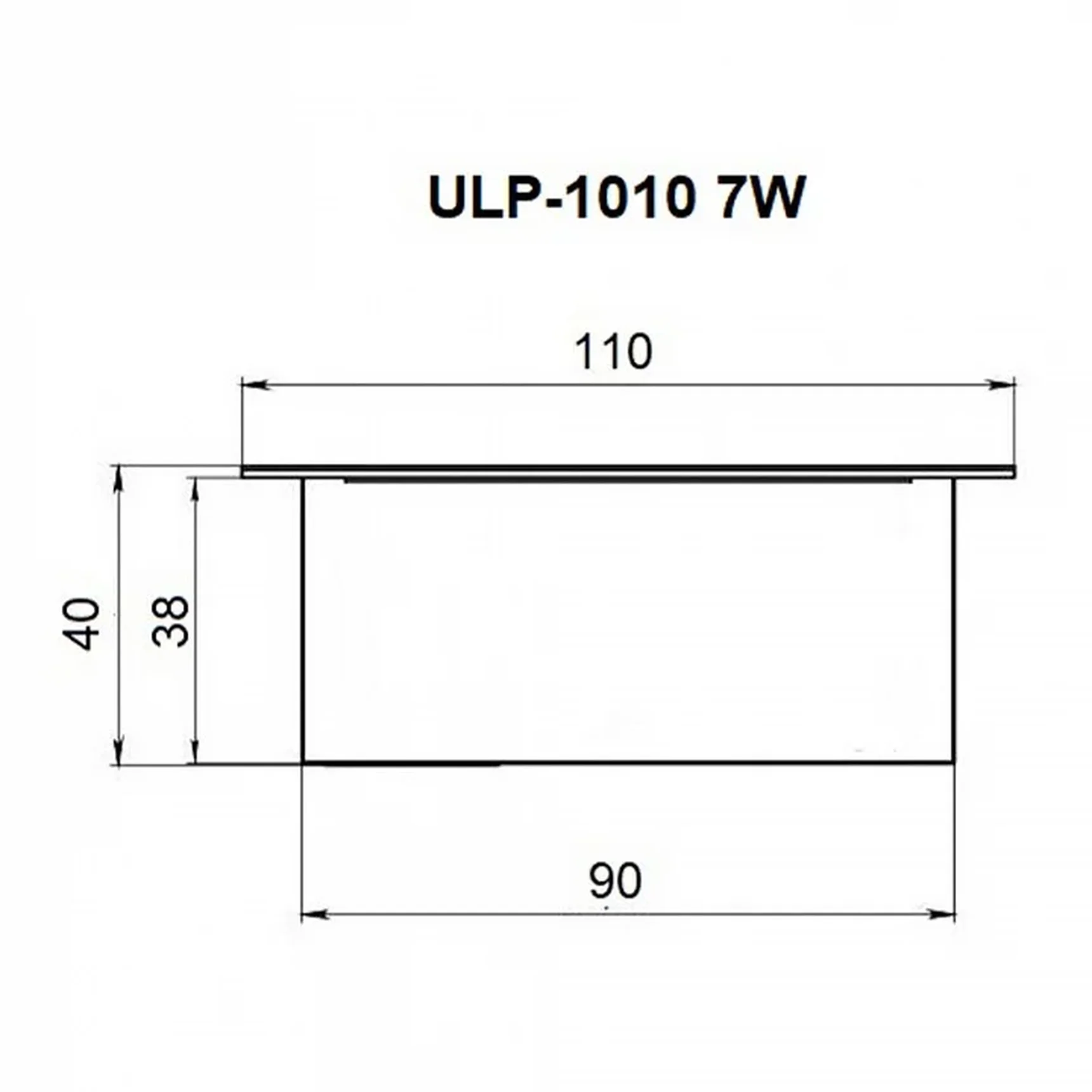 Встраиваемый светильник ULP-1010 7W/4000К IP40 GRILYATO WHITE