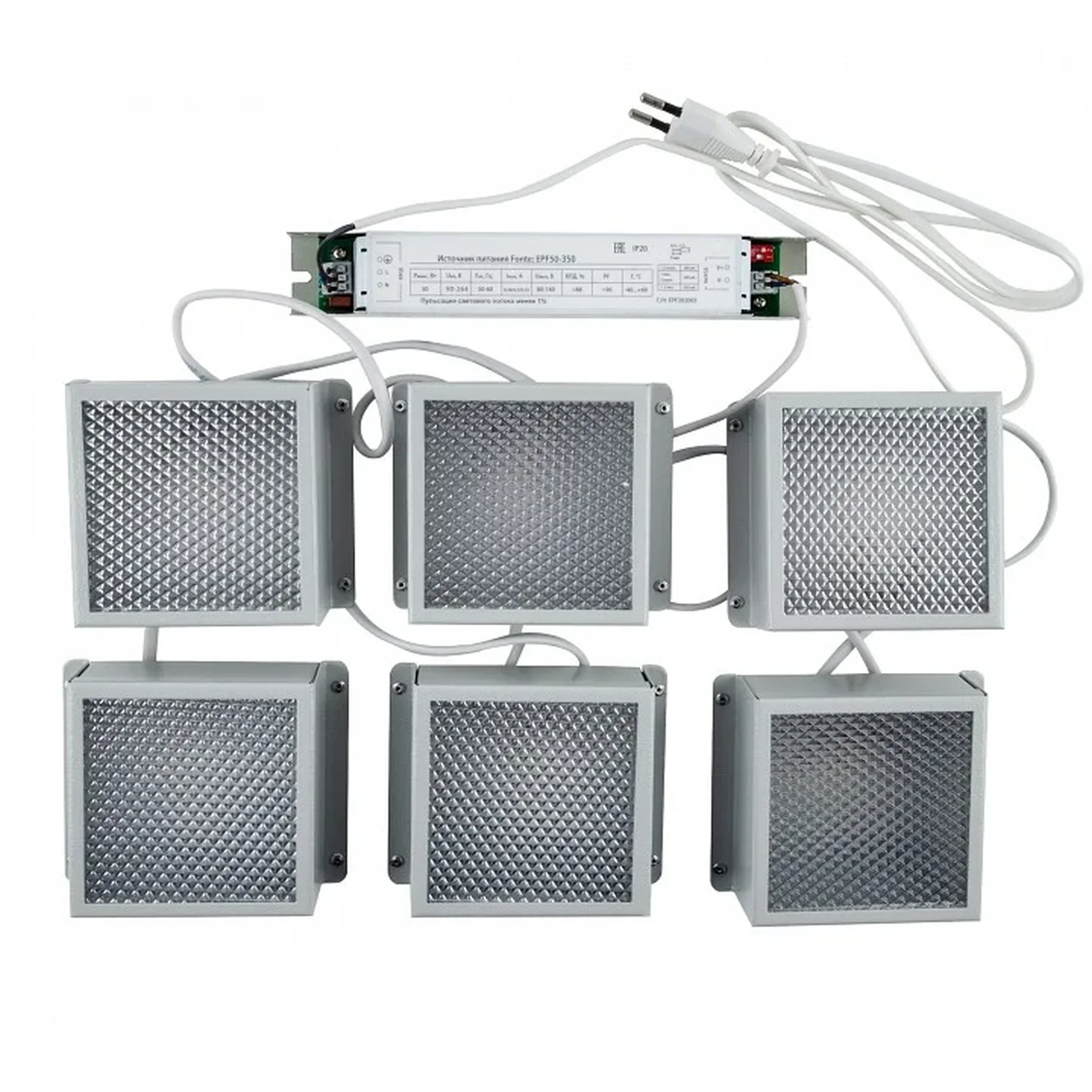 Встраиваемый светильник ULP-1010 42W/4000К IP40 GRILYATO WHITE KIT06