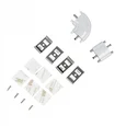 ULM-F45-2x6W/4500K IP20 SILVER Светильники светодиодные для мебели, набор из 2-х шт. Механический выключатель. 600*25*8мм. 2*500Lm. ТМ