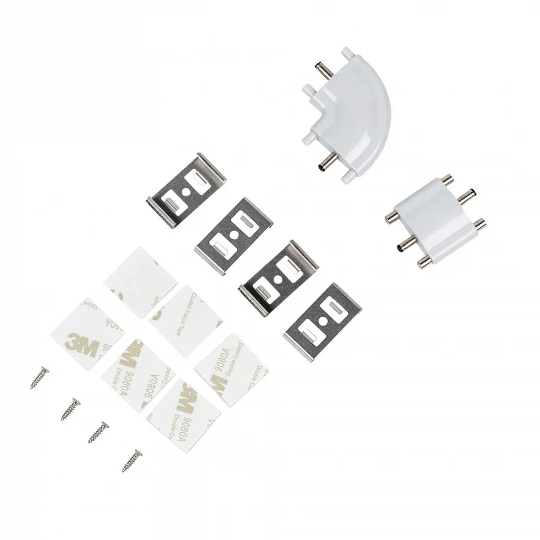 ULM-F45-2x6W/4500K IP20 SILVER Светильники светодиодные для мебели, набор из 2-х шт. Механический выключатель. 600*25*8мм. 2*500Lm. ТМ