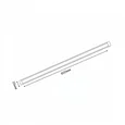 ULM-F45-2x6W/4500K IP20 SILVER Светильники светодиодные для мебели, набор из 2-х шт. Механический выключатель. 600*25*8мм. 2*500Lm. ТМ
