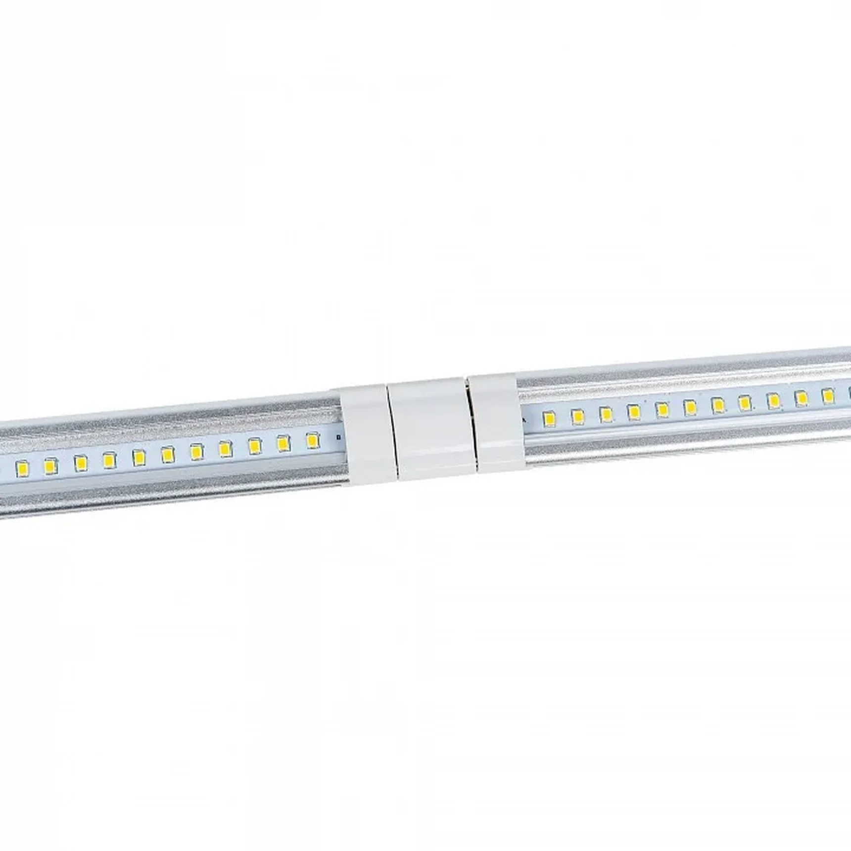ULM-F45-2x6W/4500K IP20 SILVER Светильники светодиодные для мебели, набор из 2-х шт. Механический выключатель. 600*25*8мм. 2*500Lm. ТМ