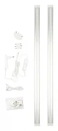 ULM-F45-2x6W/4500K IP20 SILVER Светильники светодиодные для мебели, набор из 2-х шт. Механический выключатель. 600*25*8мм. 2*500Lm. ТМ