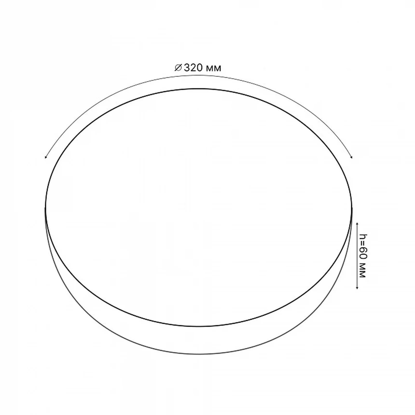 ULI-B321 24W/4000K/32 RONDA-2 Светильник светодиодный накладной. Белый свет (4000K). Диаметр 320 мм. Корпус белый. ТМ Uniel