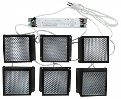 ULP-1010 42W-4000К IP40 GRILYATO BLACK KIT06 Светильники светодиодные потолочные встраиваемые