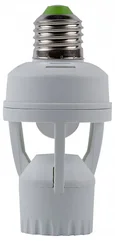 USN-R50 60W/360R/E27 WHITE Датчик движения ИК, под лампу Е27. 7м, 10сек. - 5мин., IP20