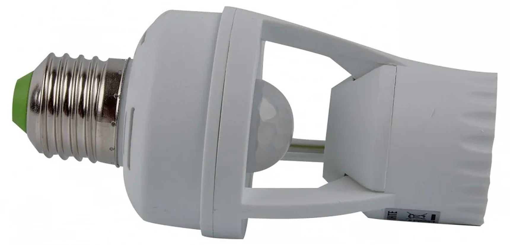USN-R50 60W/360R/E27 WHITE Датчик движения ИК, под лампу Е27. 7м, 10сек. - 5мин., IP20
