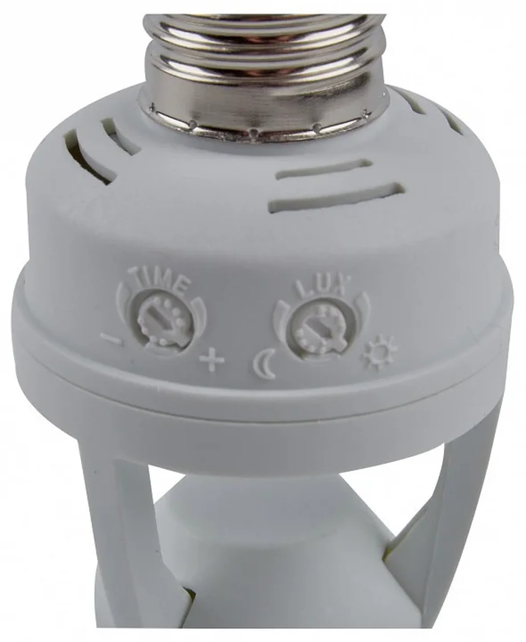 USN-R50 60W/360R/E27 WHITE Датчик движения ИК, под лампу Е27. 7м, 10сек. - 5мин., IP20