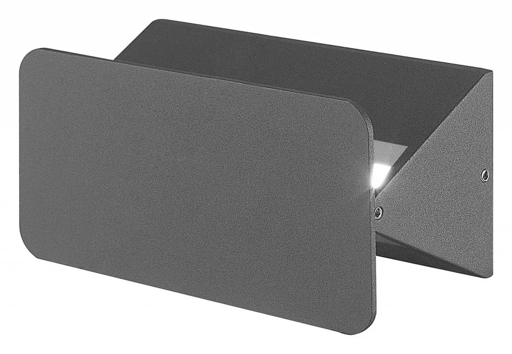 ULU-S35A-6W/4000K IP54 BLACK Светильник светодиодный уличный. Архитектурный накладной. Белый свет (4000K). Корпус черный