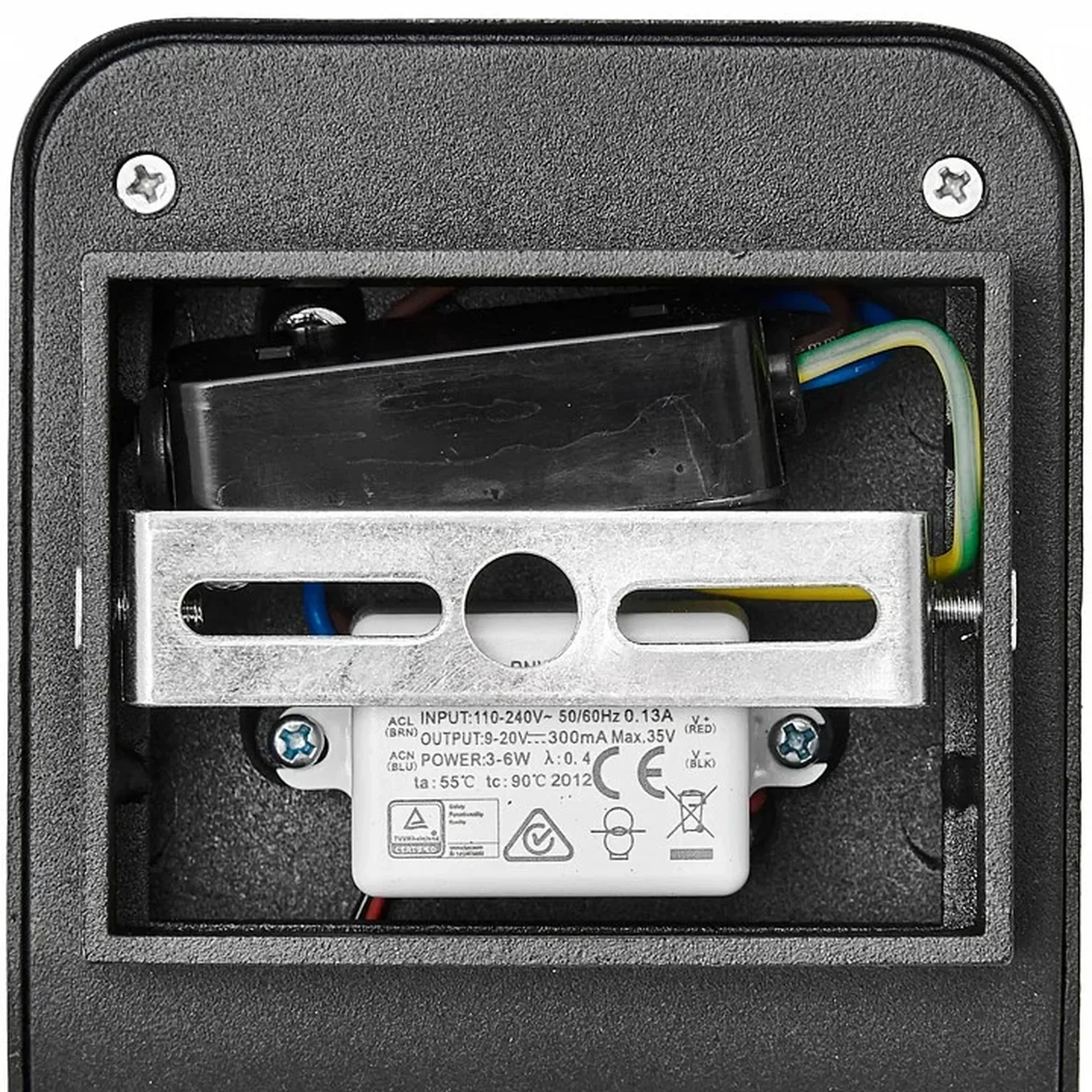 ULU-S36A-7W/4000K IP54 BLACK Светильник светодиодный уличный. Архитектурный накладной. Белый свет (4000K). Корпус черный