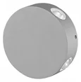 ULU-S42A-4x1W/4000K IP65 GREY Светильник светодиодный уличный. Архитектурный накладной. Белый свет (4000K). Корпус серый