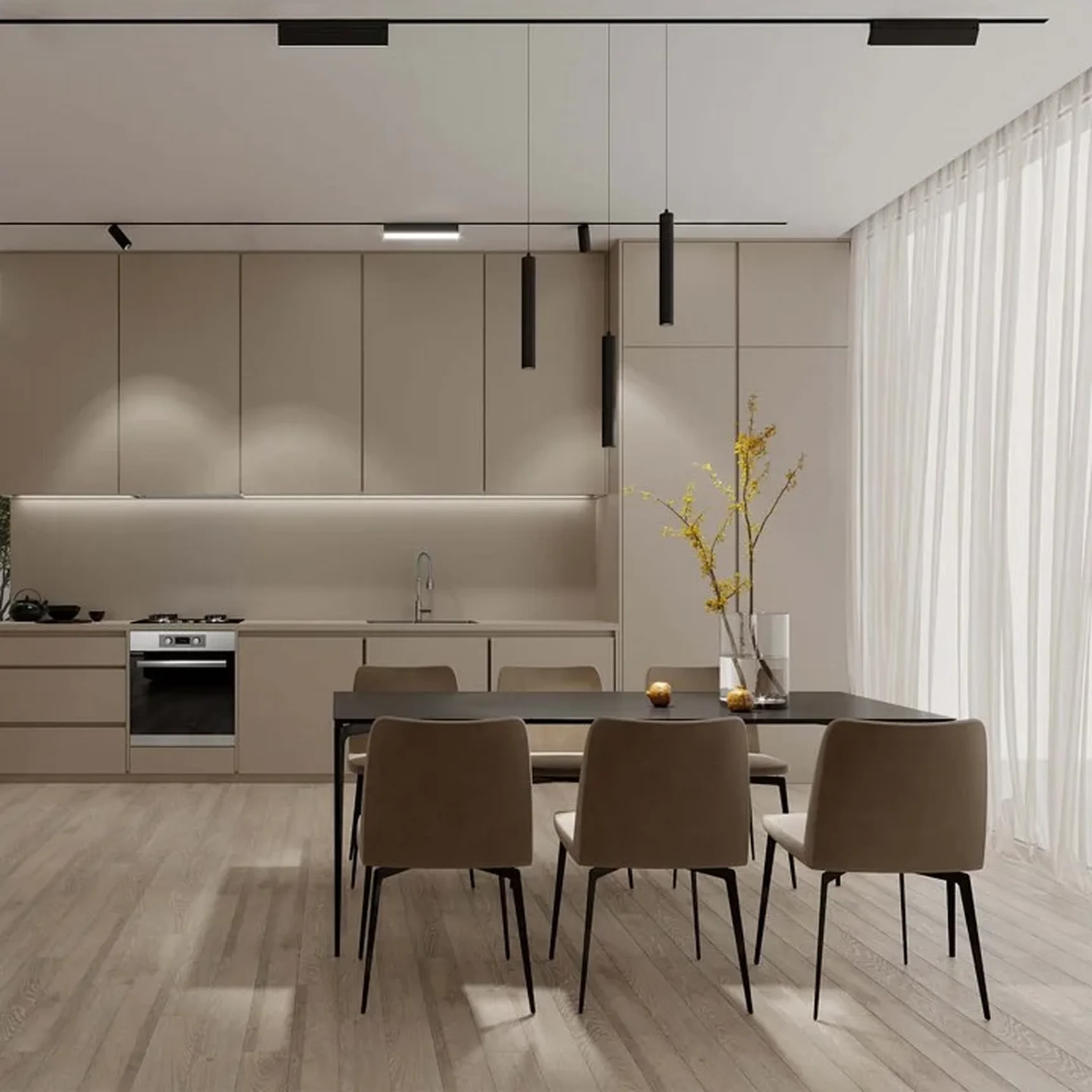 ULB-Q283 20W/4000K BLACK Светильник-прожектор светодиодный трековый