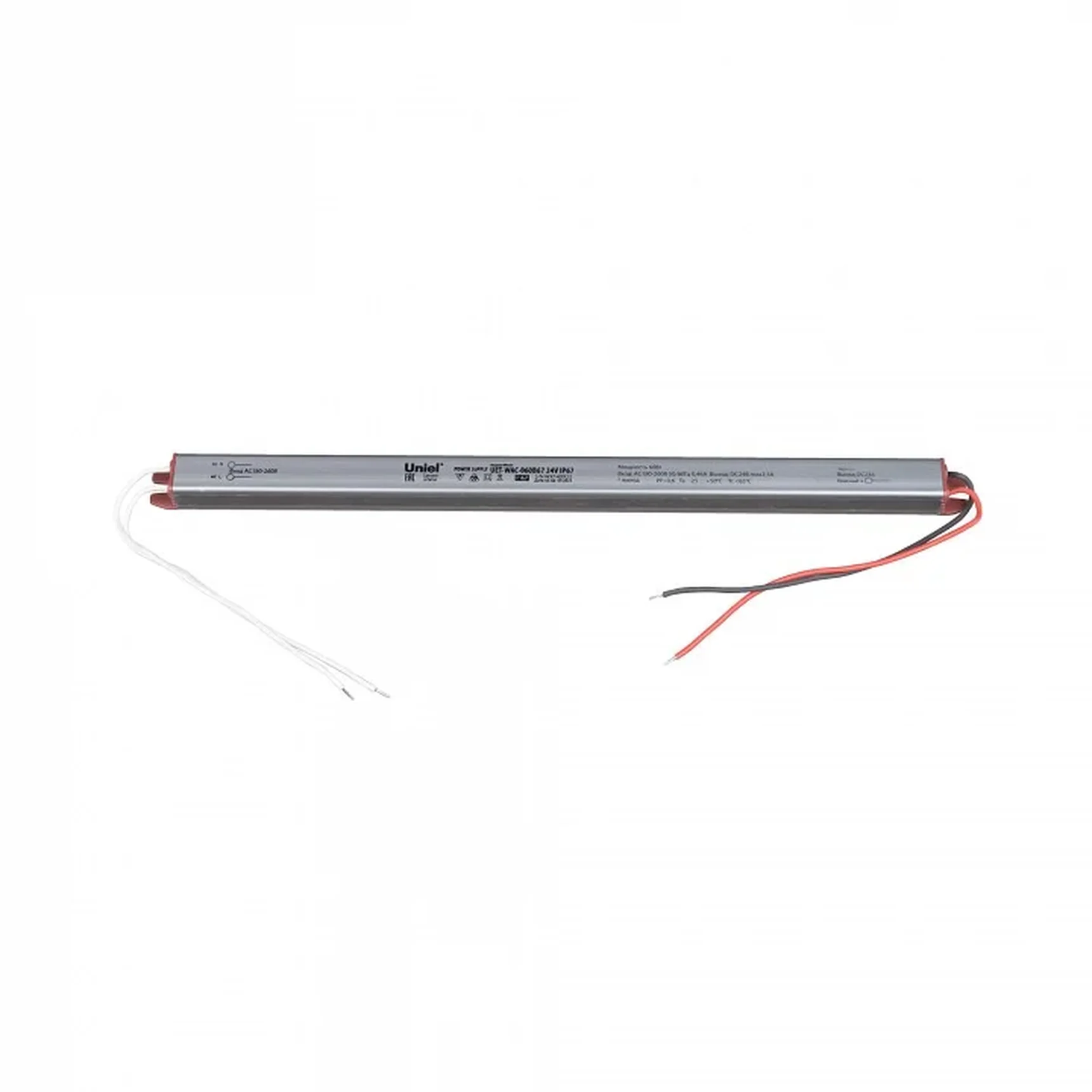 UET-WAC-060B67 24V IP67 Блок питания ультратонкий, 60Вт. Металлический корпус. TM Uniel